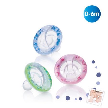 Nuby NUBY Šidítko silikonové Natural Flex 0-6 m