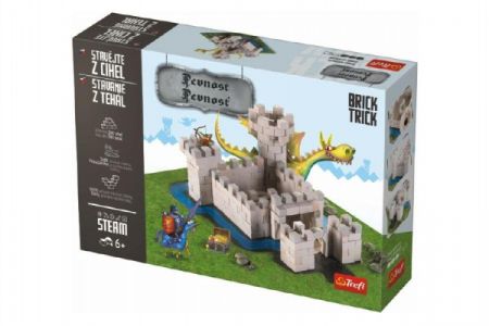 Trefl Stavějte z cihel Pevnost stavebnice Brick Trick v krabici 36x25x7cm