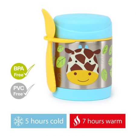 SKIPHOP SKIP HOP Zoo Termoska na jídlo se lžičkou/vidličkou Žirafa 325 ml, 3r+