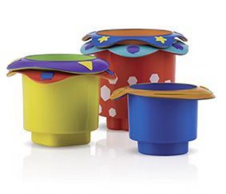 Nuby NUBY Pohárky do vody, 6 m+ (5 ks)
