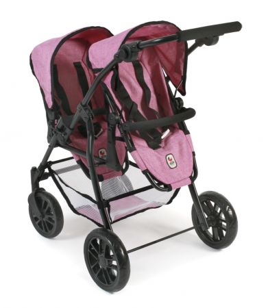 Bayer Chic Buggy Tandem Twinny 2021 kočárek pro 2 panenky za sebou 70