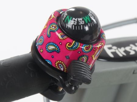 First Bike zvonek kompas růžový DOPRODEJ
