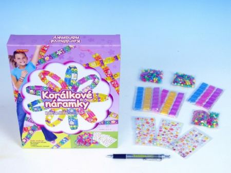 SMT Creatoys Korálky náramky samolepky 22x26,5x4cm v krabici