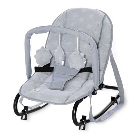 Houpací lehátko Lorelli ELIZA LUXE SILVER BLUE STARS
