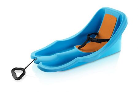 Plastkon Baby rider modré s oranžovou sedačkou
