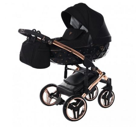 Junama Exclusive kombinovaný kočárek-Black / Copper