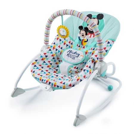 Bright Starts Houpátko vibrující MICKEY MOUSE Happy triangles, 0m+, do 18kg