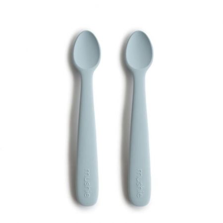 Mushie Silikonová lžička 2ks-Powder Blue