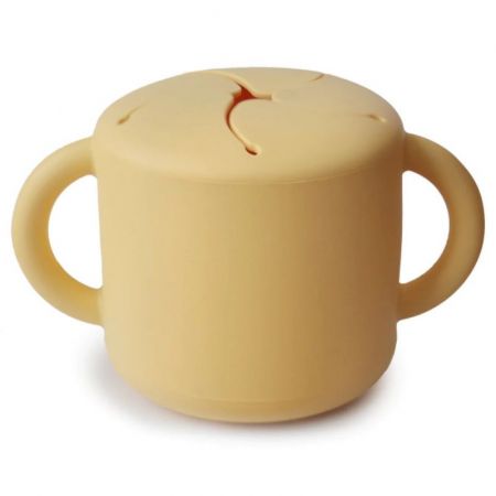 Mushie Silikonový pohárek na snack-Daffodil