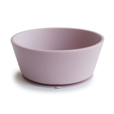 Mushie Silikonová miska s přísavkou-Soft Lilac