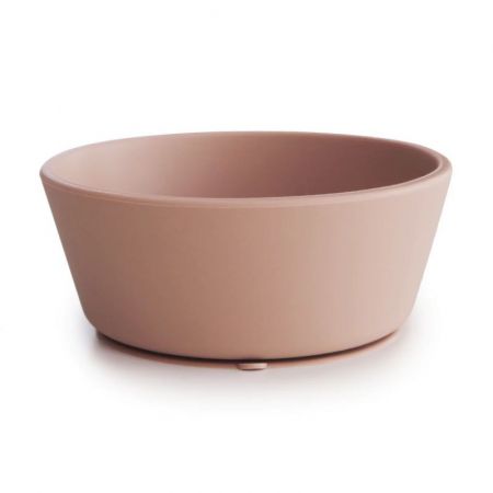 Mushie Silikonová miska s přísavkou-Blush