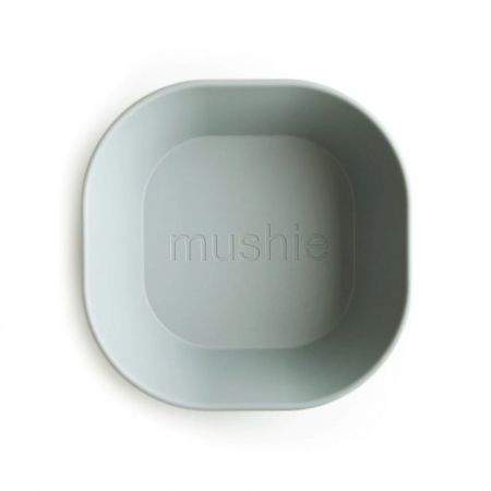 Mushie Hranatá miska 2ks-Sage