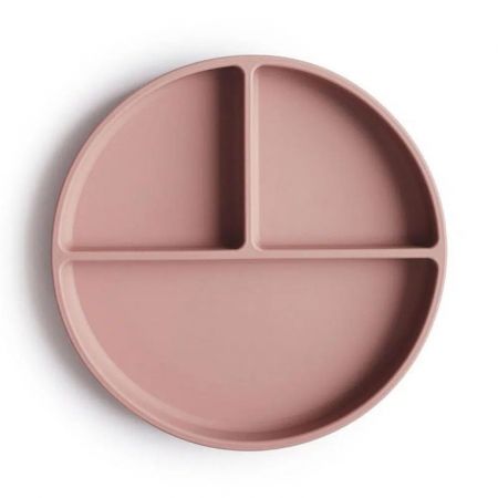 Mushie Silikonový talíř s přísavkou-Blush