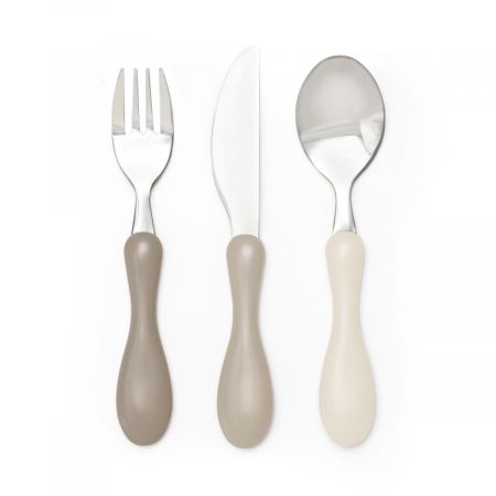 Dětský příbor - lžíce, vidlička, nůž, Moonlight Beige (Moonlight Beige)