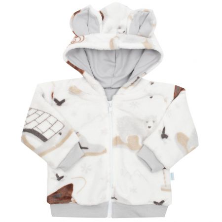 Kojenecká Wellsoft mikinka s kapucí New Baby Eskimo 56 (0-3m)