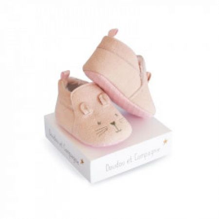 DouDou et Compagnie capáčky 0-6m Zajíček růžový
