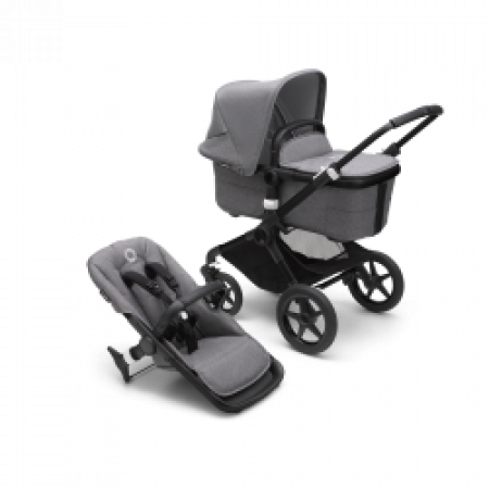 Bugaboo Fox³ komplet Black/Grey Melange