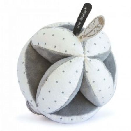 DouDou et Compagnie balon s chrastítkem 15cm Šedá