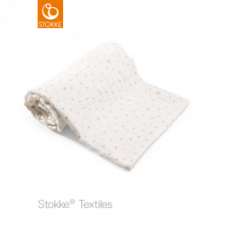 Stokke mušelínová deka 100x100 cm Coral Bee