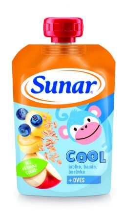 SUNAR SUNAR Cool borůvka, banán, ovesné vločky 110g