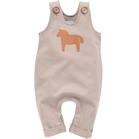 PINOKIO PINOKIO Kalhoty s laclem  Wooden Pony z organickej bavlny beige veľ. 80