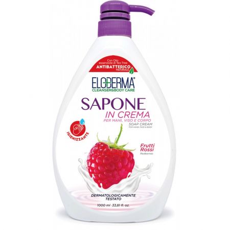 Eloderma  tekuté mýdlo 1000 ml Červené ovoce