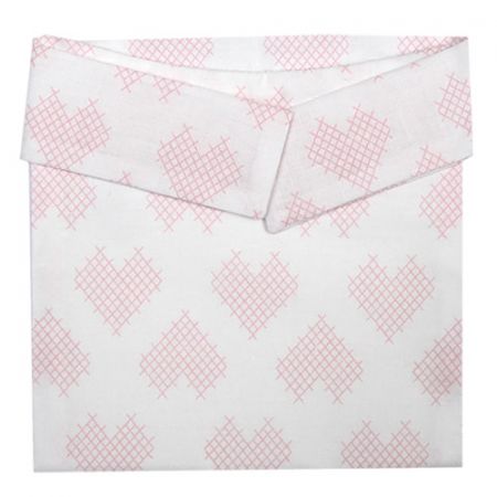 Babyrenka ortopedický držák plen velikost 1 Srdíčka pink
