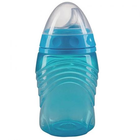 Baby Nova hrnek s neprosakujícím náustkem 290ml 6m+ modrý