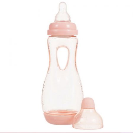 Difrax lahev Easygrip 240 ml 6m+ růžová