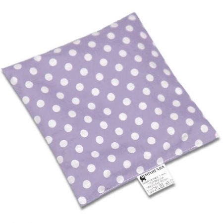 Babyrenka nahřívací polštářek 15x15 cm z třešňových pecek Puntík lila