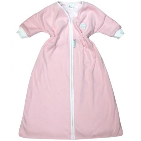 Babyrenka kojenecký spací pytel s rukávem 0-6 m Fleece pink