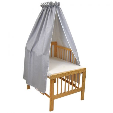 Babyrenka Nebesa nad postýlku tisk Dots grey 2,5 m
