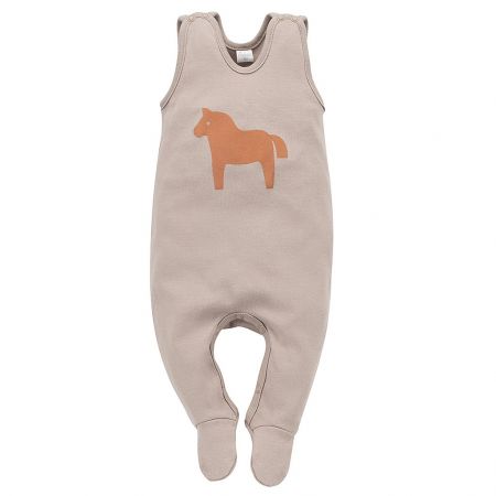 PINOKIO PINOKIO Dupačky Wooden Pony z organické bavlny beige vel. 68