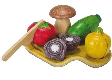 Plan Toys, Sada zeleniny - krájení
