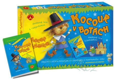 Kocour v botách - desková hra s pohádkou