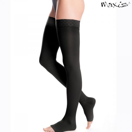 Maxis Stehenní punčochy II.S MICRO,AG,vel.8+N,krajka,černá