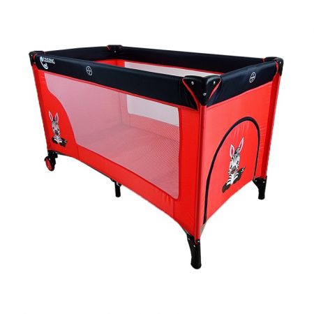 COSING cestovní postýlka ADAM - Zebra Red