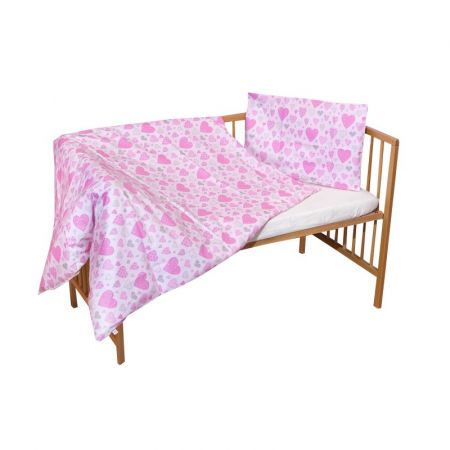 COSING 2-dílná sada povlečení Sleeplease - SRDCE RŮŽOVÁ