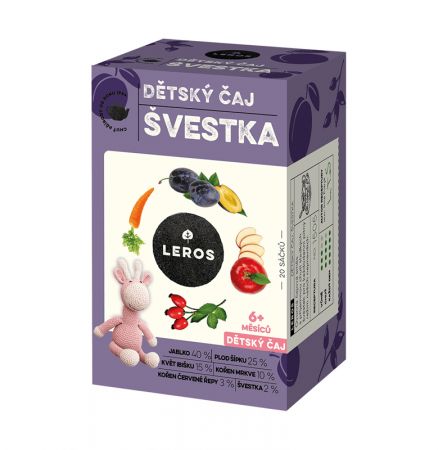 LEROSBABY LEROS Čaj dětský Švestka 20x2,0g