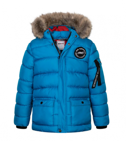 Minoti Chlapecký nylonvý kabát Puffa, Genius 7, modrá Vel. 116/122