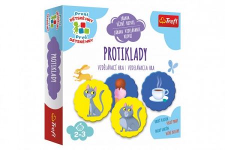Trefl Protiklady vzdělávací společenská hra pro nejmenší v krabici 20x20x5cm 24m+