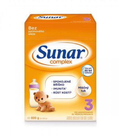 SUNAR SUNAR Complex 3 Mléko batolecí 600 g