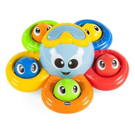 CHICCO ZABAWKI CHICCO Hračka do vany Billy junior chobotnice 22 cm, 2dílná 118670