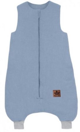 Baby Nellys Mušelínový spací vak s nohavičkami Kids Soft, jeans