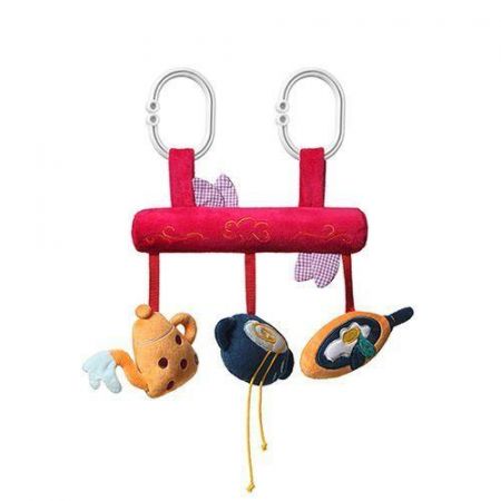 BABY ONO BabyOno Závěsná edukační hračka na kočárek Small Cook - červená