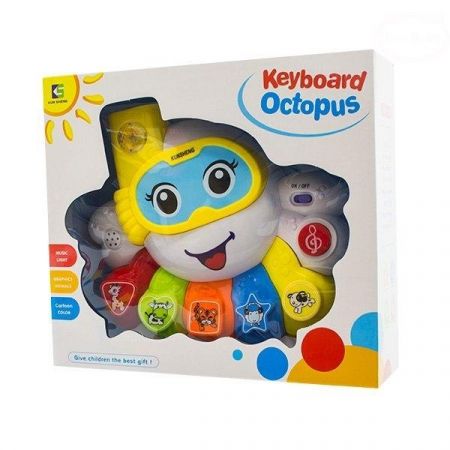 Euro Baby Interaktivní hračka s melodií - Keyboard Chobotnice