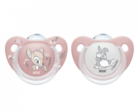 NUK 176008 DISNEY BAMBI SILIKONOVÝ DUDLÍK 6-18 2KS/BOX