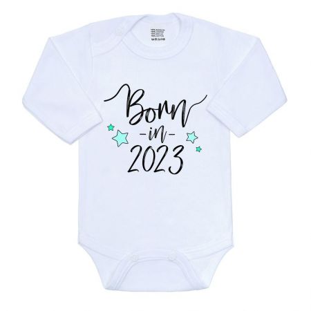 Body s potiskem New Baby Born in 2023 Bílá 80 (9-12m)