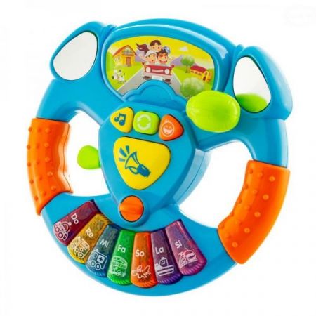 Euro Baby Interaktivní hračka s melodii Volant - modrý