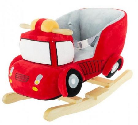 Euro Baby Houpací Požární auto s melodii - červená